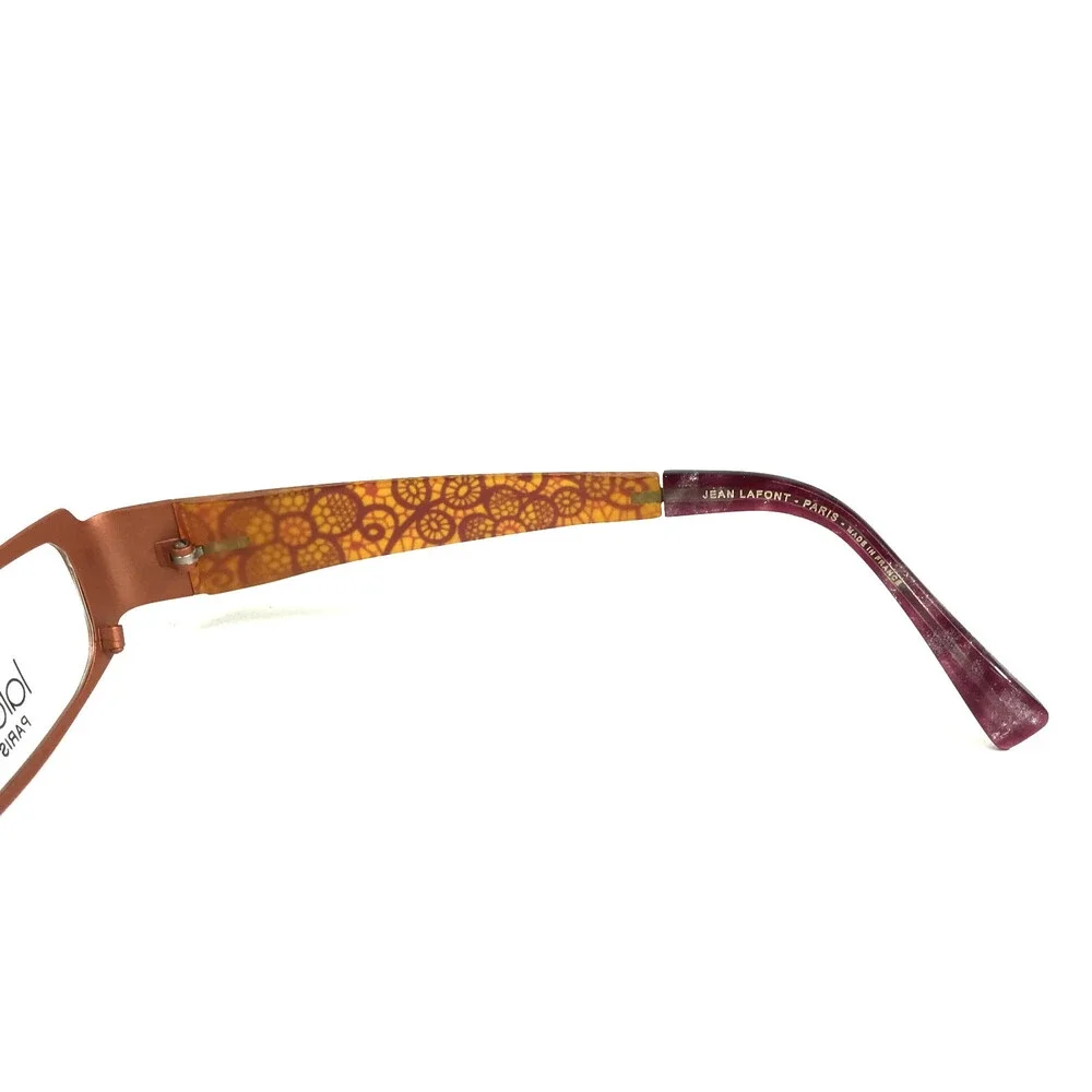 Jean Lafont Eyeglasses Frames ATMOSPHERE 671 Matte Purple Orange 50-17-135